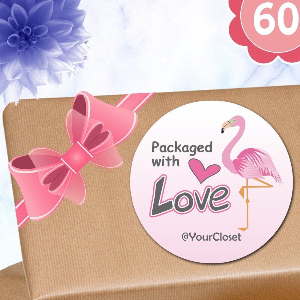 ♥️ 5x25 / 60 Thank You Stickers